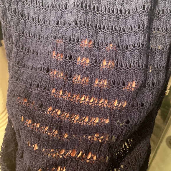 Blue ombré 3/4 sleeve summer sweater - Picture 4 of 4